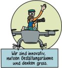 Leitbild - Wir sind innovativ, nutzen Gestaltungsräume und denken gross. [10]